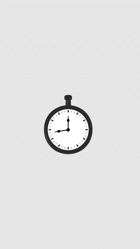 Vertical Stylized 2D Pocket Watch Clock Ticking 4K Alpha Stock Footage 339378123