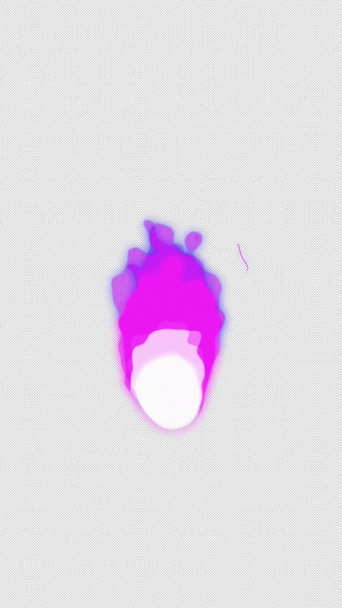 Vertical Stylized 2D Purple Fireball Energy 4K Loop Alpha Video stock 334091314