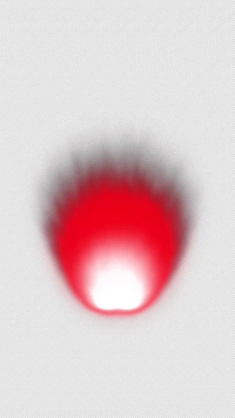 Vertical Stylized 2D Red Energy Aura Force Field 4K Loop Alpha Video stock 334095695