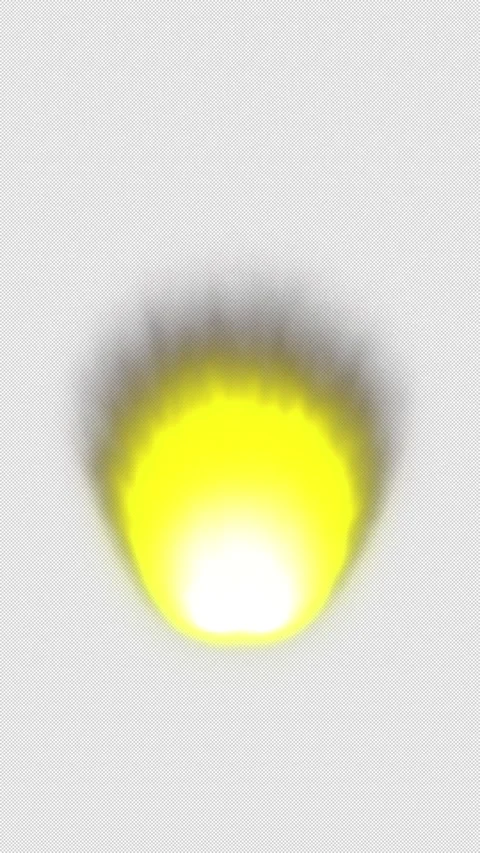Vertical Stylized 2D Yellow Energy Aura Force Field 4K Loop Alpha Vidéo 334092946