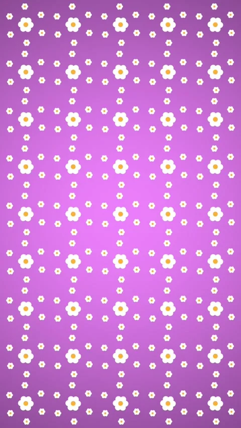 Vertical Stylized Flower Pattern Orbiting Clock 4K Loop Vidéo 337816944
