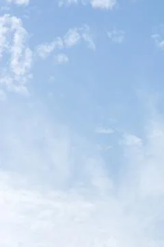 Vertical summer clear blue sky Stock Photos