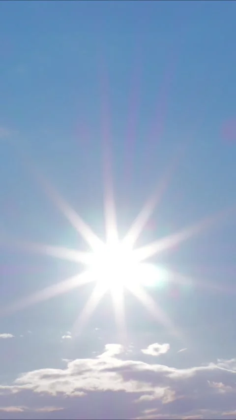 Vertical sun2 Stock Footage 300585335