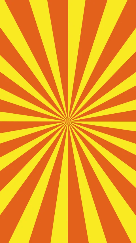 Vertical Sunburst Retro Rays Loop Animation Stock Footage 334717962