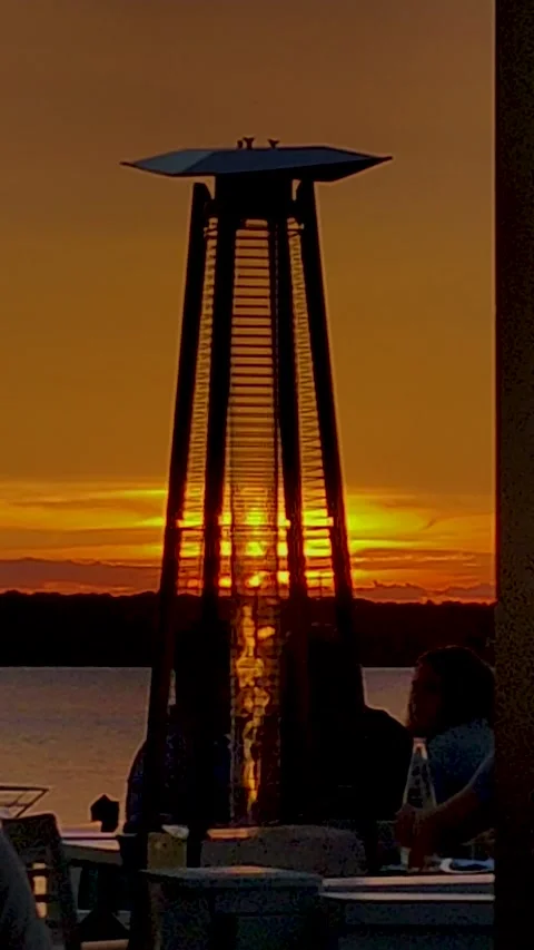 Vertical sunset fire Stock Footage 222788905