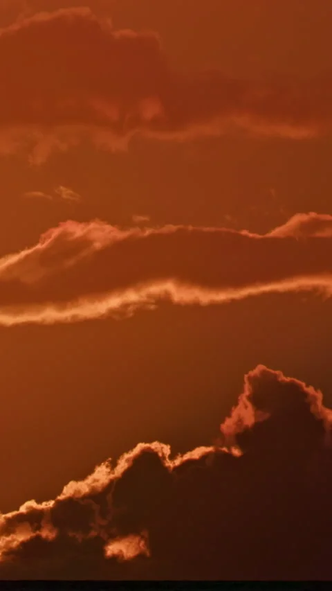 Vertical Sunset Hawaii Evolution, Time Lapse Sky Transitioning From Dusk Night Video stock 301041335