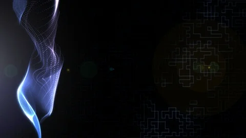 Vertical Swirl Plasma With Line Data Transfer Sweep Copy space Background Stock Footage 102048201