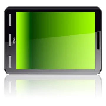 Vertical tablet computer Stock Illustration