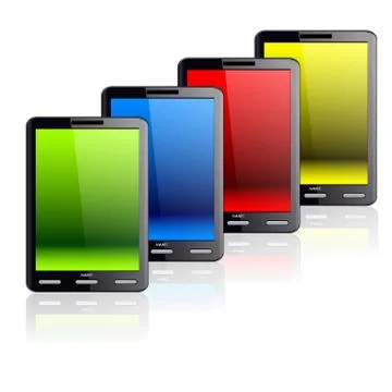 Vertical tablet computer Stock Illustration
