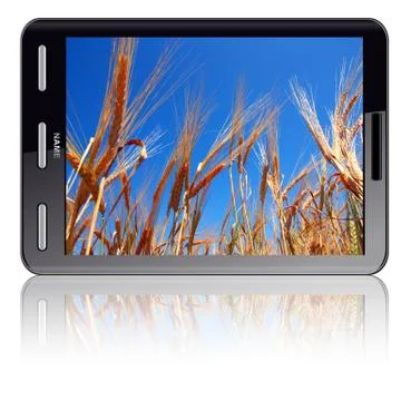 Vertical tablet computer Stock Illustration