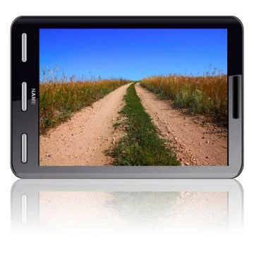 Vertical tablet computer Stock Illustration