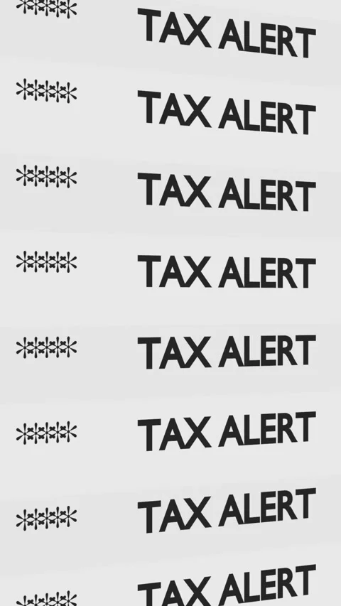 Vertical Tax Alert Repeated Notification Animation – Mobile Social Media Stock Видео 335386107