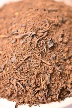 Vertical Tea Powder Texture Background Macro Beverage Ingredient Photography Stock Photos