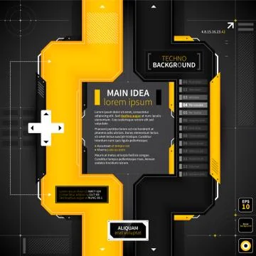 Vertical techno background. EPS10. Stock Illustration