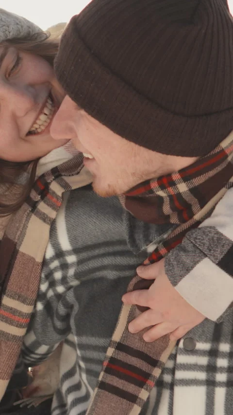 Vertical Tenderness and affection on their faces testify to how they bloom Stock Footage 251338363