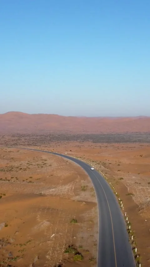 Vertical Tengger Desert Aerial View Drone Nature Sand Scenery Stock Footage 327679262