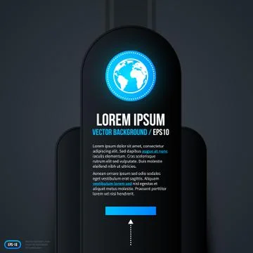 Vertical text background with blue elements. EPS10. 스톡 일러스트