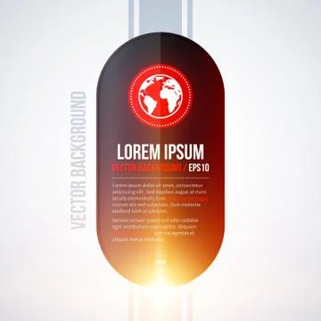 Vertical text background with warm glowing lights. EPS10 Stock Illustration