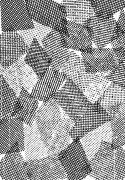 Vertical textile texture with tulle overlapping patches. Mesh structure. Stock Illustration