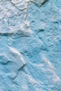 Vertical texture in the form of blue plaster Stock Photos