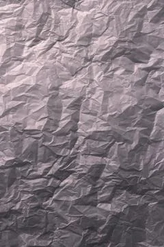 Vertical textured clean sheet of crumpled paper white color empty background. Stock Photos