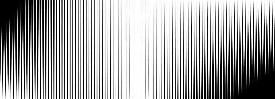 Vertical thin line halftone gradation texture. Fade straight stripe gradient Illustrazione stock