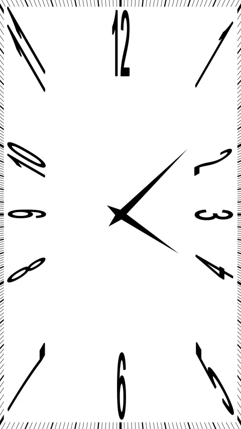 Vertical time clock seamless looping animation background Stock Footage 337451014