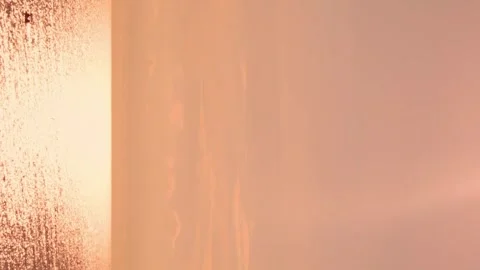 Vertical, Time Lapse, Beautiful Orange Sunset over the Sea on the Coast Colorful Stock Footage 275143301