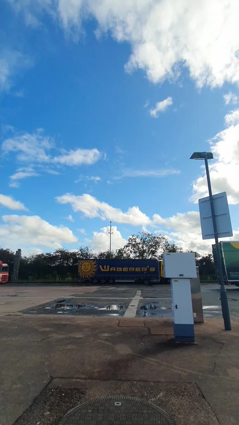 Vertical Time Lapse. Coventry to Manchester Motorways Travel of England Stock Footage 318481759