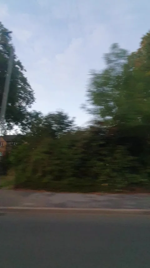 Vertical Time Lapse. Luton City Street View on Mostly Cloudy Day Stock Footage 318412450
