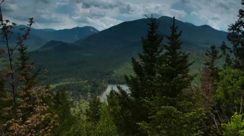 Vertical Time Lapse Move Reveals Mountains in Distance Video stock 43311659