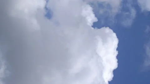 Vertical time lapse video of changing cloudscape in 4K Stock Footage 138981082