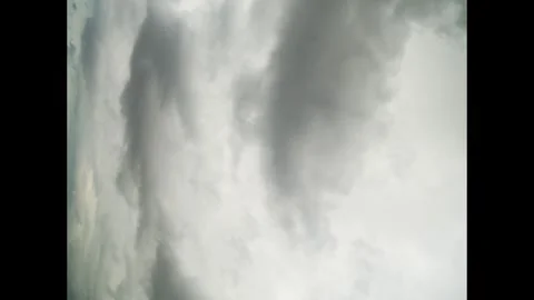 Vertical timelapse video of cloudy multiple layered dark clouds moving quic.. Stock Footage 294920417