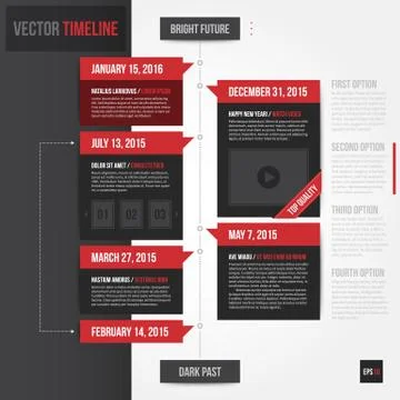 Vertical timeline template. EPS10. Stock Illustration