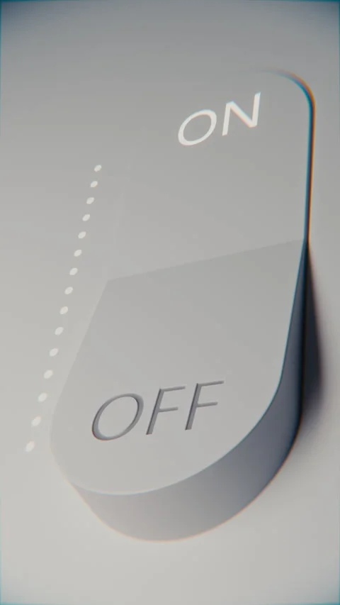 Vertical Toggle Switch Loop Animation with Pink Glow Stock Footage 312266541