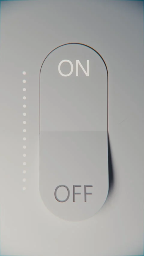 Vertical Toggle Switch Loop Animation with Pink Glow Stock Footage 312266559