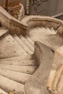 Vertical Top Down View of Kamondo Stairs in Istanbul Foto stock