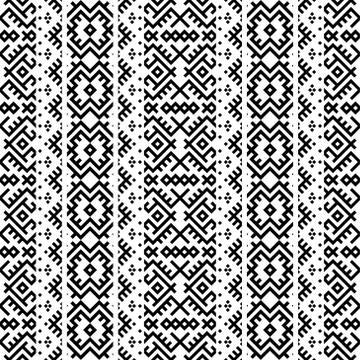Vertical traditional aztec pattern texture design vector Illustrazione stock
