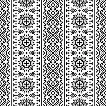 Vertical traditional aztec pattern texture design vector イラスト素材