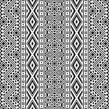 Vertical traditional ethnic pattern Stock Illustration