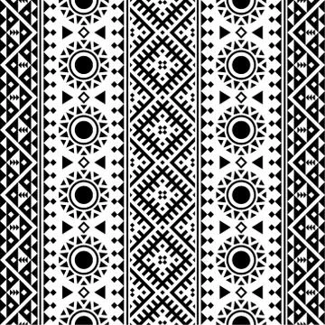 Vertical traditional ethnic pattern Stock Illustration