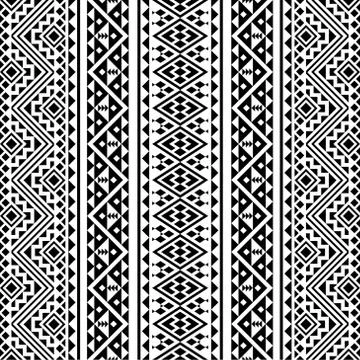 Vertical traditional ethnic pattern Stock Illustration