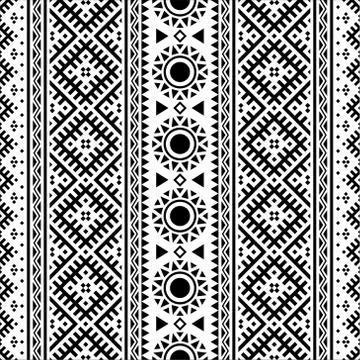 Vertical traditional ethnic pattern Stock Illustration