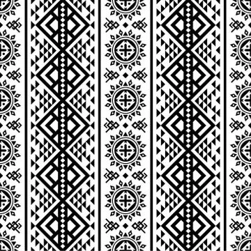 Vertical traditional ethnic pattern Stock Illustration