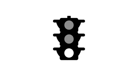 Vertical Traffic Light Stock Footage 334289137