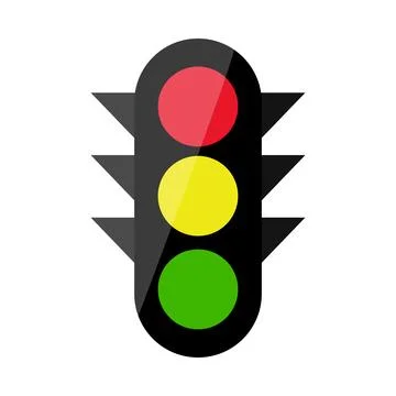Vertical traffic lights. eps10. Stock Illustration