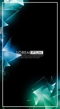 Vertical triangle background. Abstract composition of 3D triangles. Modern ge イラスト素材