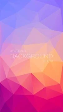 Vertical triangle background for your mobile design - Vector Stock Illustration
