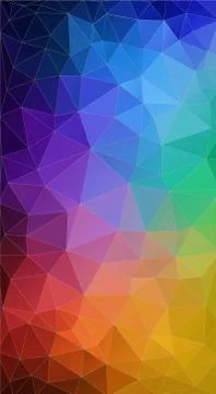 Vertical triangle rainbow color Background. Stock Illustration