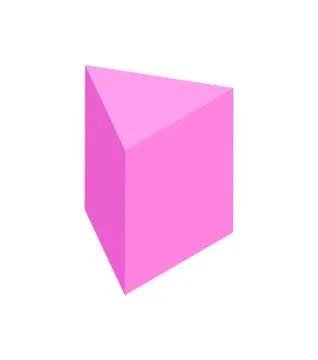 Vertical Triangular Prism Multicolored Banner Illustrazione stock